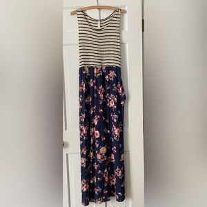 Jersey Maxi Dress with pockets